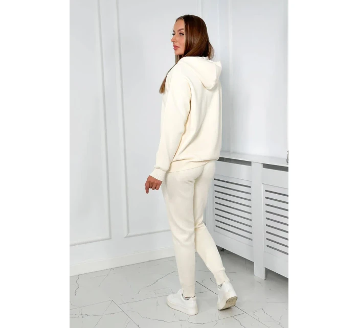 Svetr set Mikina + Kalhoty světle béžová