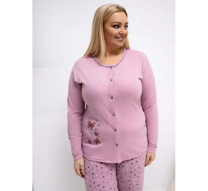 DU PI FP 509.99P tmavoružové pyžamo