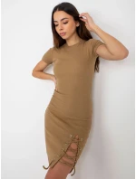 Sukienka EM SK HS 21 model 21110900 ciemny bezowy - FPrice