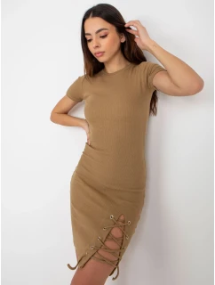 Sukienka EM SK HS 21 model 21110900 ciemny bezowy - FPrice