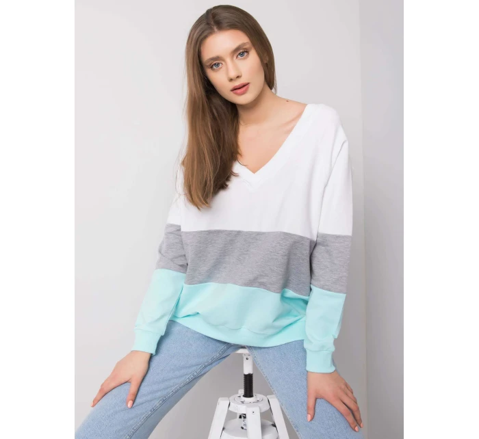 Mikina RV BL 5972.07 biela šedá