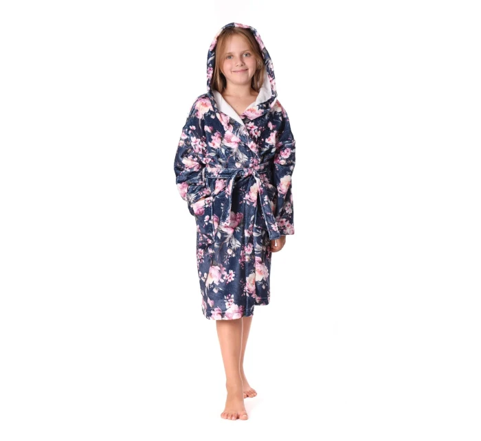 Detský župan Toya s kapucňou modrý - Vestis Detský župan Toya s kapucňou modrý - Vestis