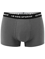 Le Coq Sportif pánske boxerky 3PAK black grey burgundy