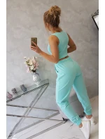 Súprava top+nohavice mint
