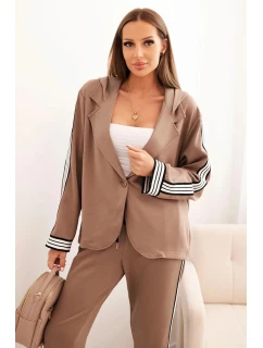 Dámský komplet s lampasem a sportovní fango model 21234227 - K-Fashion