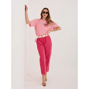 Spodnie IT SP model 22041096 fuksjowy - FPrice Spodnie IT SP model 22041096 fuksjowy - FPrice