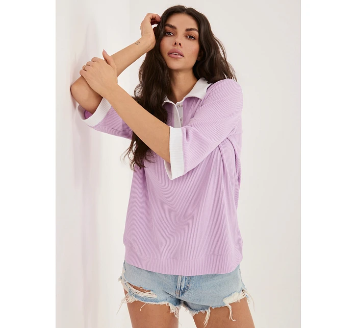Blúzka LK BZ 510218.02 svetlo fialová