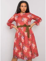 Šaty LK SK 507267.28 bordová Šaty LK SK 507267.28 bordová