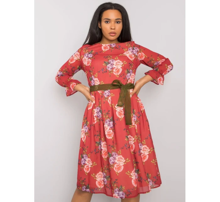 Šaty LK SK 507267.28 bordová Šaty LK SK 507267.28 bordová