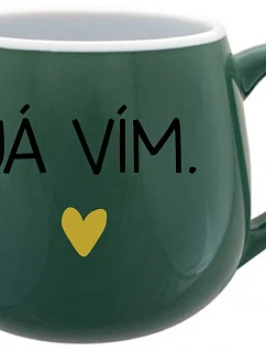VIEM - zelený keramický hrnček 300 ml
