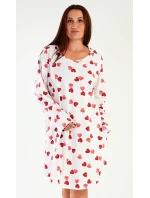 Dámske domáce šaty s dlhým rukávom Heart