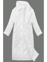 Dámsky oversize biely kabát (5M3177-281)