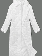 Dámsky oversize biely kabát (5M3177-281)