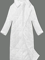 Dámsky oversize biely kabát (5M3177-281)
