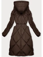 Hnědá zimní bunda s límcem model 21246695 - LHD