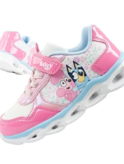 Detské športové tenisky Leomil Bluey s ľahkým suchým zipsom LED