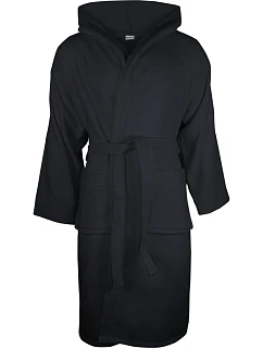 The One Towelling Velour Bathrobe Župan s kapucňou 48.1043 antracit