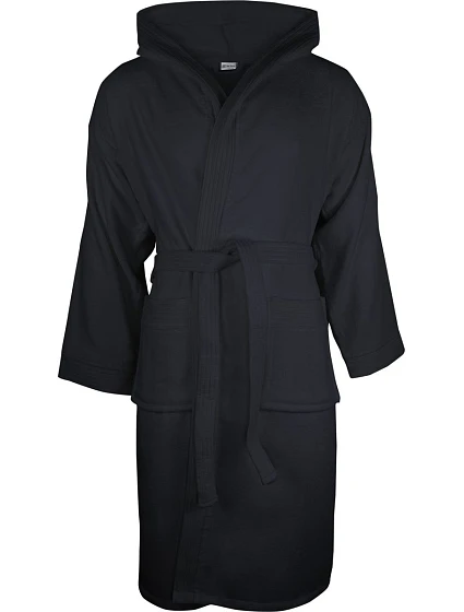 The One Towelling Velour Bathrobe Župan s kapucňou 48.1043 antracit The One Towelling Velour Bathrobe Župan s kapucňou 48.1043 antracit