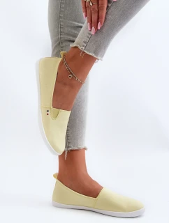 Tenisówki Trampki Slip-On Damskie Żółte Adrancia