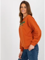 Dámská mikina MA BL tmavě oranžová model 18249863 - FPrice Dámská mikina MA BL tmavě oranžová model 18249863 - FPrice