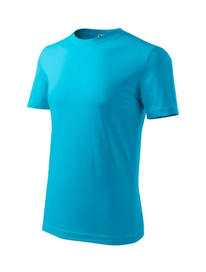 Klasické nové pánske tričko tyrkysové