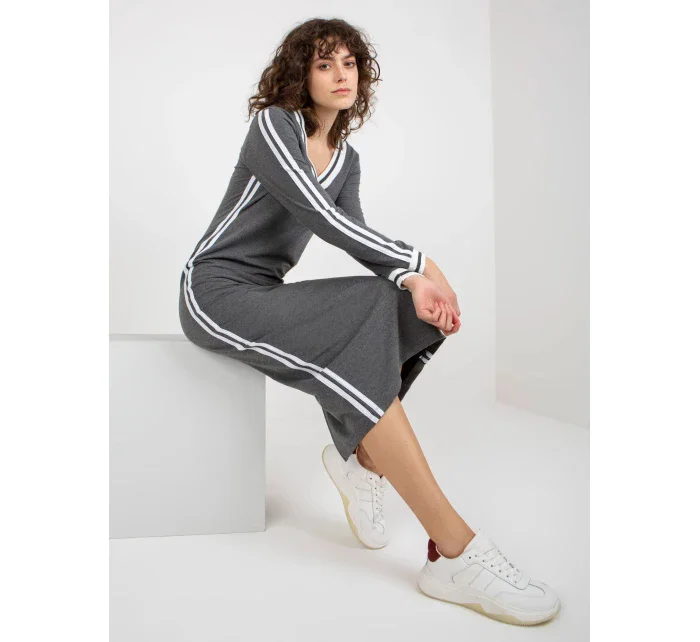 Dámske šaty FA SK 8297.18P tmavosivá - FPrice