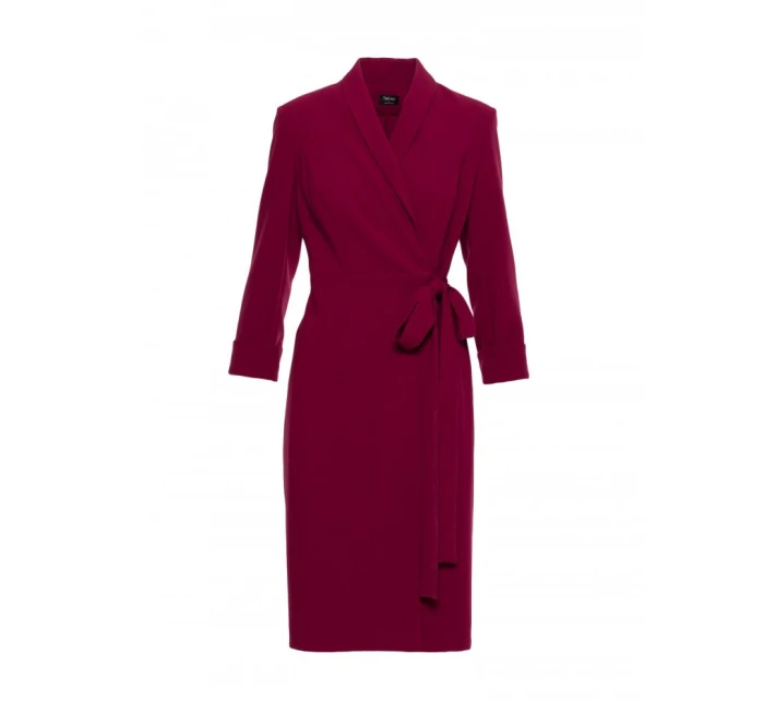 Dámské šaty model 21819210 Bordó - STYLOVE Dámské šaty model 21819210 Bordó - STYLOVE