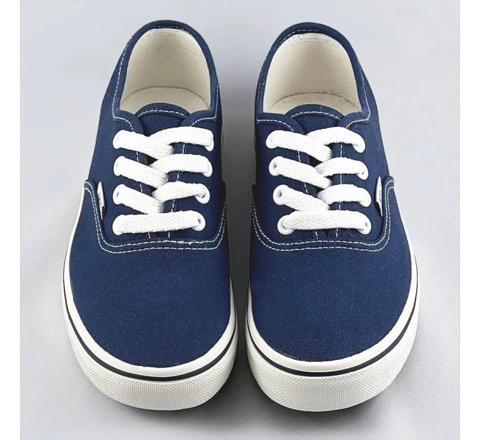 Tmavě modré šněrovací dámské tenisky model 17121561 - ANDY-Z