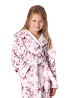 Detský župan Toya s kapucňou ružový - Vestis Detský župan Toya s kapucňou ružový - Vestis