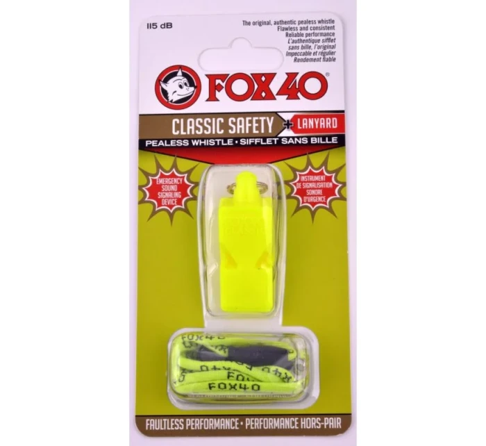 Bezpečnostní píšťalka + Classic neonová model 20611232 - Fox