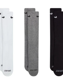 Ponožky Nike Everyday Plus Cushioned 3 páry biele, sivé, čierne SX6888 964