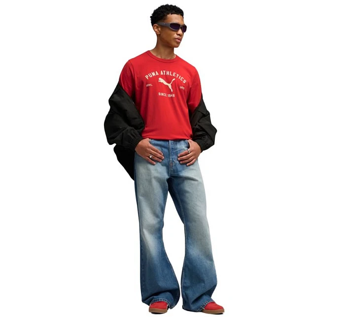 Pánské tričko Class Graphic Tee červené model 22068532 11 pánské - Puma