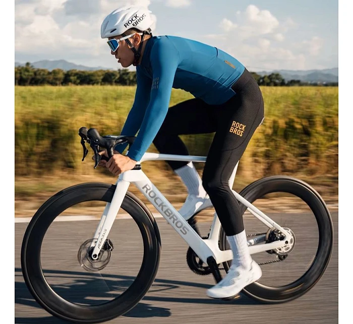 Rockbros YDWT020 Cyklistická bunda Diamond jeseň/zima veľkosť XXL - modrá