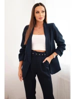 Elegantná súprava námorníckeho saka a nohavíc