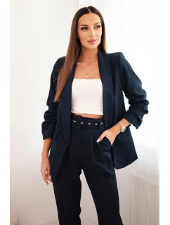 Elegantná súprava námorníckeho saka a nohavíc