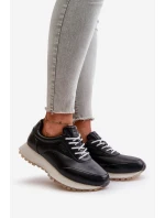 Dámské Sneakers Sportovní Obuv Z Eko Kůže Big Star model 21669630 HiPoly System Černé - Big Star Shoes