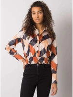 Blúzka DHJ BZ 15251.82 čierna a béžová Blúzka DHJ BZ 15251.82 čierna a béžová