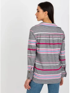 Dámska košeľa LK KS 509165.06X biela a ružová - FPrice