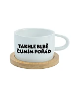 I'M LOOKING SO BAD TODAY - biely pohár na makrónky 200 ml I'M LOOKING SO BAD TODAY - biely pohár na makrónky 200 ml