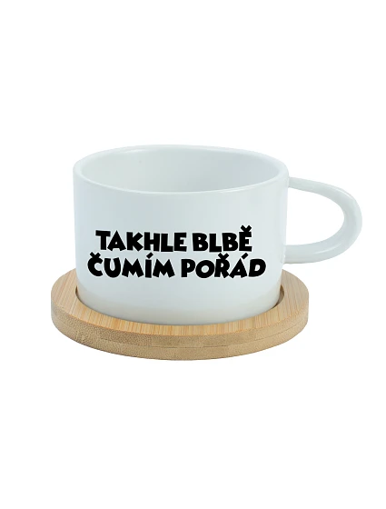 I'M LOOKING SO BAD TODAY - biely pohár na makrónky 200 ml I'M LOOKING SO BAD TODAY - biely pohár na makrónky 200 ml