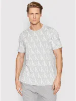 Pánske tričko - NM2135E - V7D Sivá - Calvin Klein