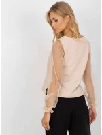 Dámska blúzka LK BZ 506666 1.66P Beige - FPrise Dámska blúzka LK BZ 506666 1.66P Beige - FPrise