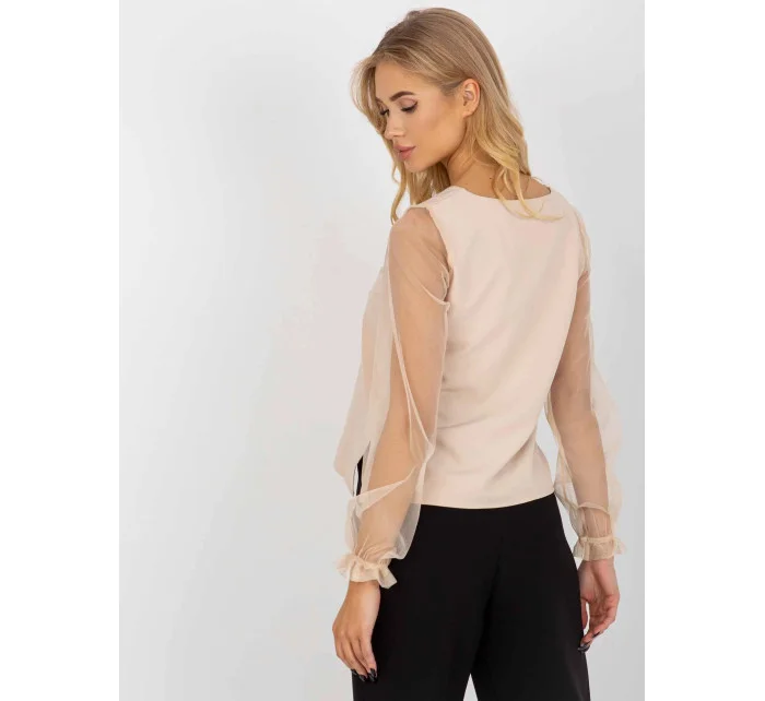 Dámska blúzka LK BZ 506666 1.66P Beige - FPrise Dámska blúzka LK BZ 506666 1.66P Beige - FPrise