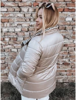 Dámska prešívaná bunda VETIS camel FashionStreet TY2977 Dámska prešívaná bunda VETIS camel FashionStreet TY2977