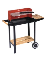 ZÁHRADNÝ GRILOVACÍ KOLESO 85x42x83 cm ČERVENÉ