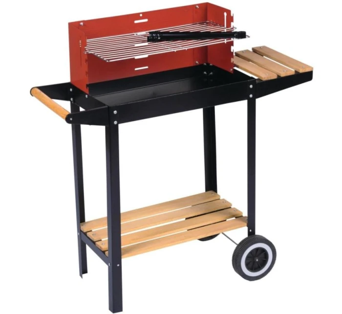 ZÁHRADNÝ GRILOVACÍ KOLESO 85x42x83 cm ČERVENÉ