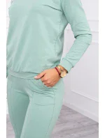 Tmavě mátová mikinová souprava Tmavě mátová mikinová souprava