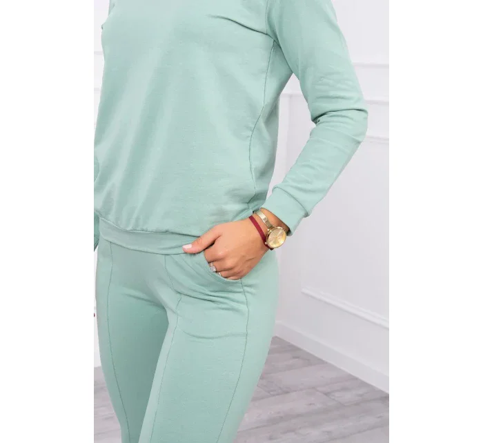 Tmavě mátová mikinová souprava Tmavě mátová mikinová souprava