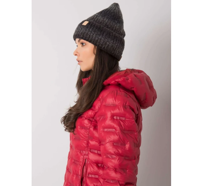 Dámská čepice JK CZ 23 model 17508446 šedá černá - FPrice Dámská čepice JK CZ 23 model 17508446 šedá černá - FPrice