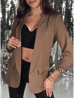 Dámska bunda LEKONIK cappuccino one size FashionStreet PY0116
